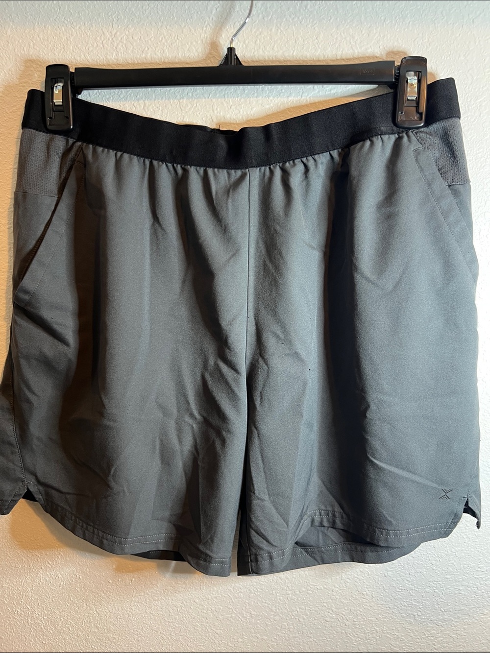 Xersion Gray Performance Shorts with Black Waistband